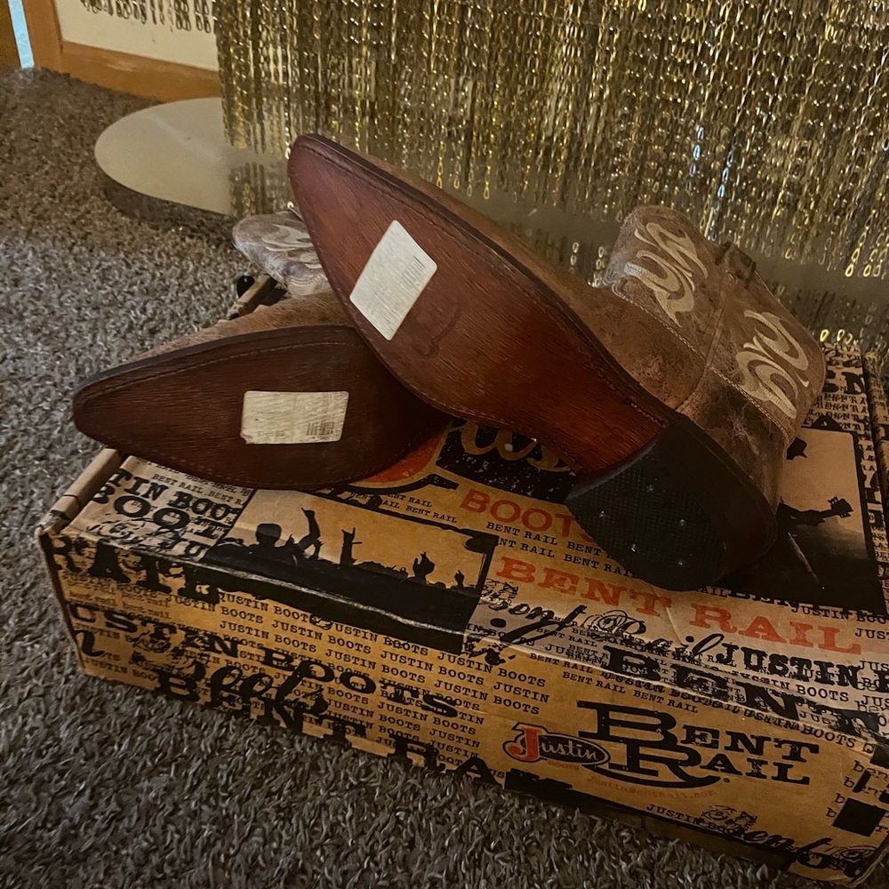 JUSTIN MEN’S RRENT RAIL WESTERN BOOT - Picture 3 of 8